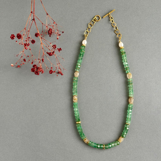 INDIAN SUMMER STATEMENT BEADED NECKLACE