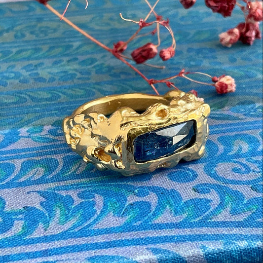 PLETHORA BLUE KYANITE SEASCAPE RING