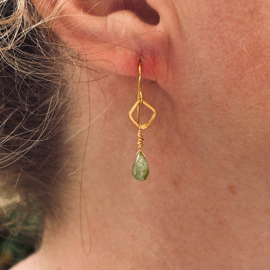 INDIAN SUMMER EARRINGS - GREEN TOURMALINE