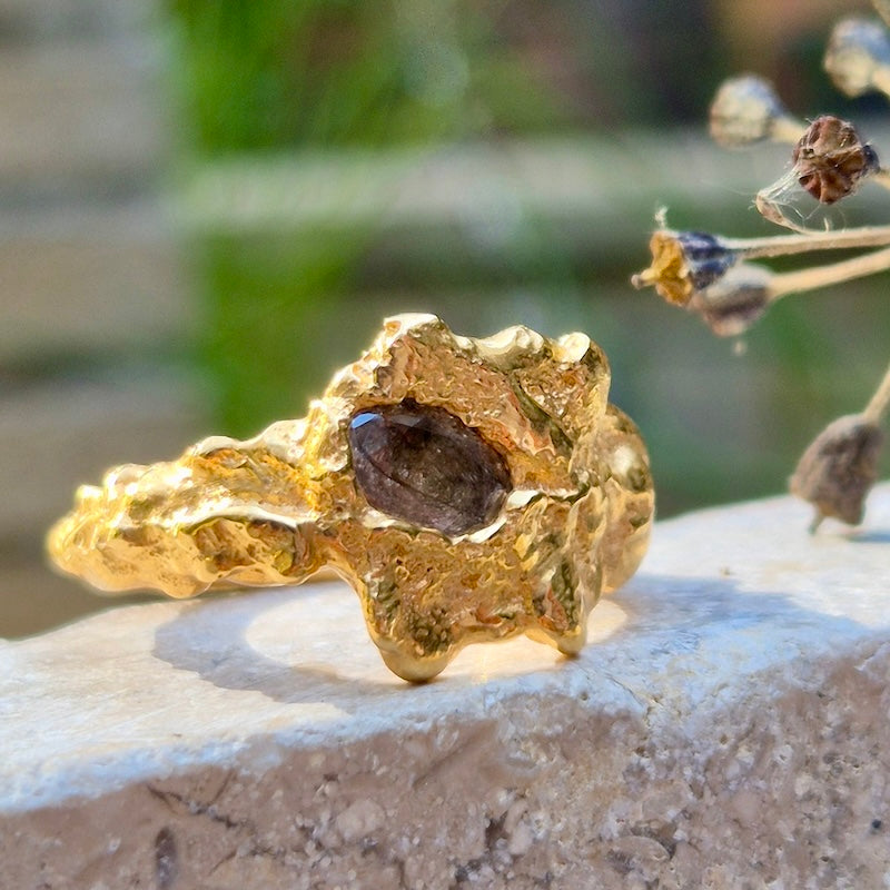 PLETHORA CUBIC ZIRCONIA GOLD RING