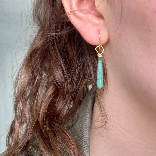 INDIAN SUMMER GOLD DROP EARRINGS