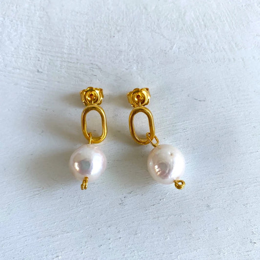 INDIAN SUMMER PEARL EARRINGS