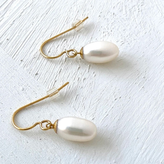 INDIAN SUMMER PEARL DROP EARRINGS