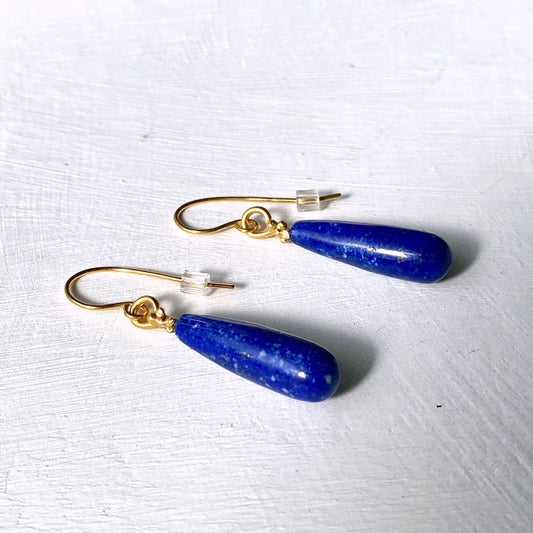 PLETHORA LAPIS LAZULI DROP EARRINGS