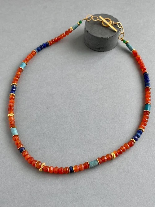 INDIAN SUMMER BEADED NECKLACE