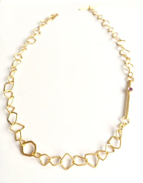 INDIAN SUMMER IRREGULAR LINKS NECKLACE