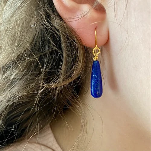 PLETHORA LAPIS LAZULI DROP EARRINGS