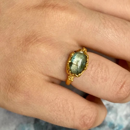 PLETHORA BLUE KYANITE RING