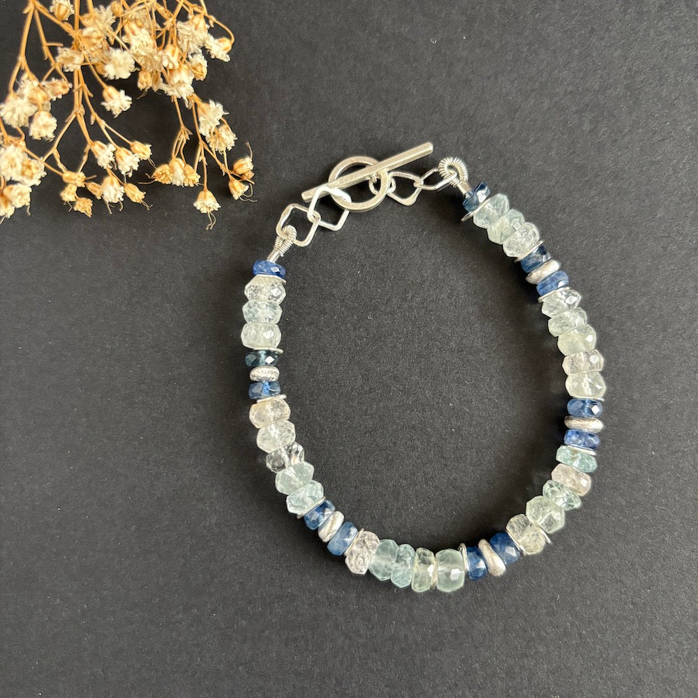 INDIAN SUMMER BEADED BRACELET - AQUA