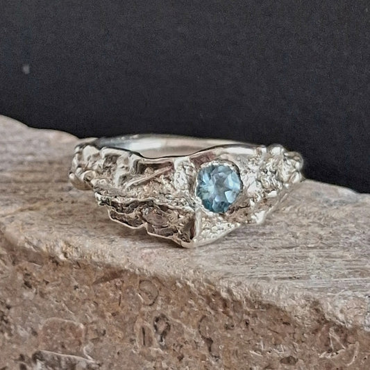 PLETHORA SEA ENCRUSTATIONS SILVER RING