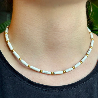 PLETHORA TIRONA NECKLACE - HOWLITE