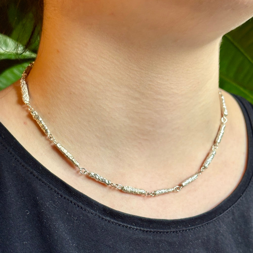 PLETHORA TIRONA NECKLACE- STERLING SILVER
