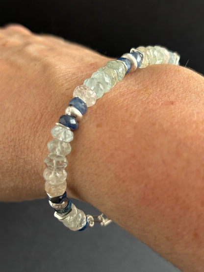 INDIAN SUMMER BEADED BRACELET - AQUA