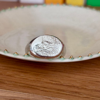 PLETHORA WIDE SILVER RING