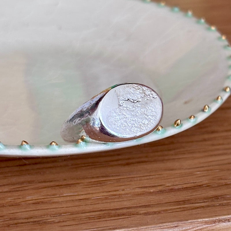 PLETHORA WIDE SILVER RING