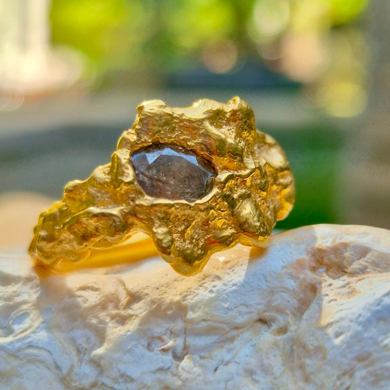 PLETHORA CUBIC ZIRCONIA GOLD RING