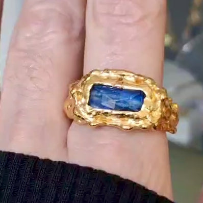 PLETHORA SEASCAPE GEMSTONE GOLD RING #1