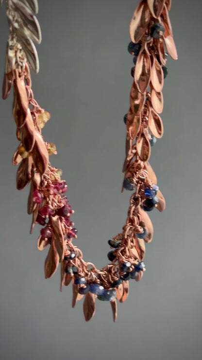 TIERRA LEAVES ROSE GOLD NECKLACE