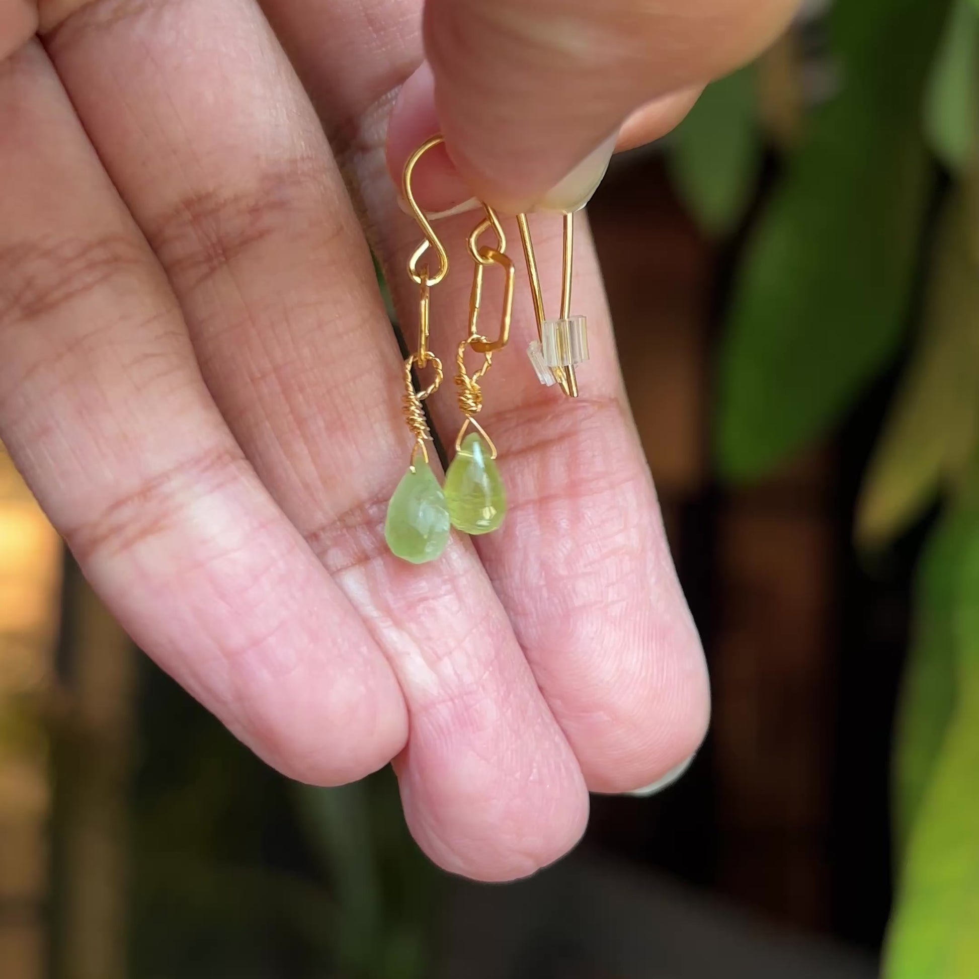 Indian summer brio gemstone earrings
