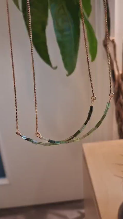 INDIAN SUMMER DELICATE NECKLACE - TOURMALINE
