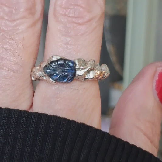 PLETHORA ENCRUSTATIONS SILVER RING