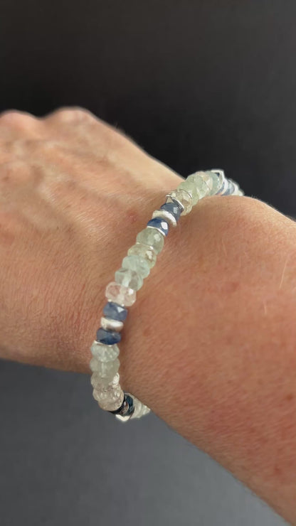 INDIAN SUMMER BEADED BRACELET - AQUA