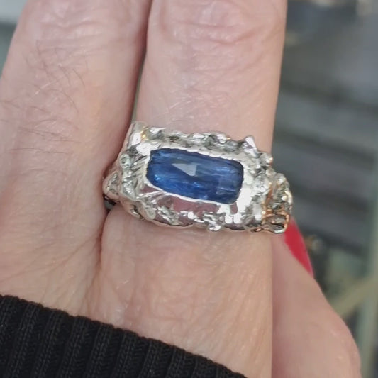PLETHORA SEASCAPE SILVER GEMSTONE RING #2